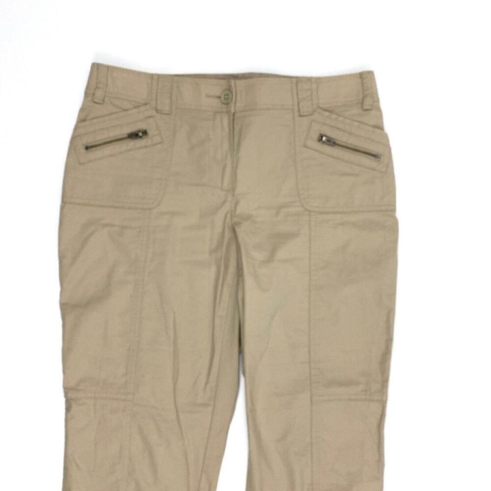 Chico's Capri Women's size 4 Chico's 0 Medium Wash Beige Pants - Picture 2 of 4